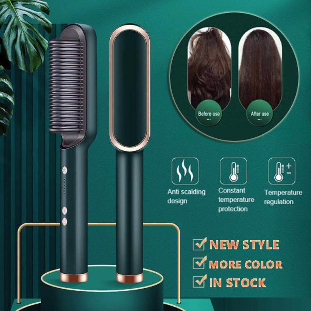 2 In 1 Hair Straightener Hot Comb